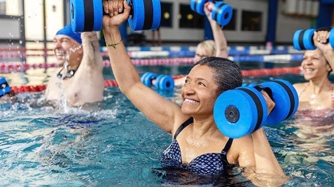 people-doing-pool-fitness